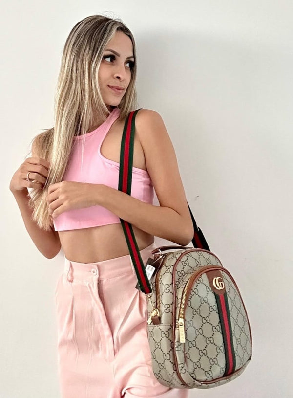 Bolsa vira mochila Gucci