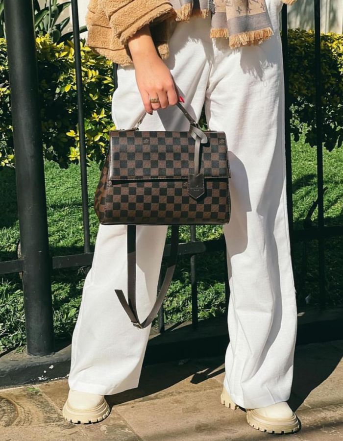 Bolsa LV baú tampa